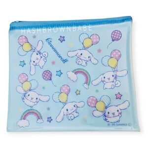 Sanrio Cinnamoroll Pochacco Blue Small Flat Pouch Bag | Cute Kawaii Accessories